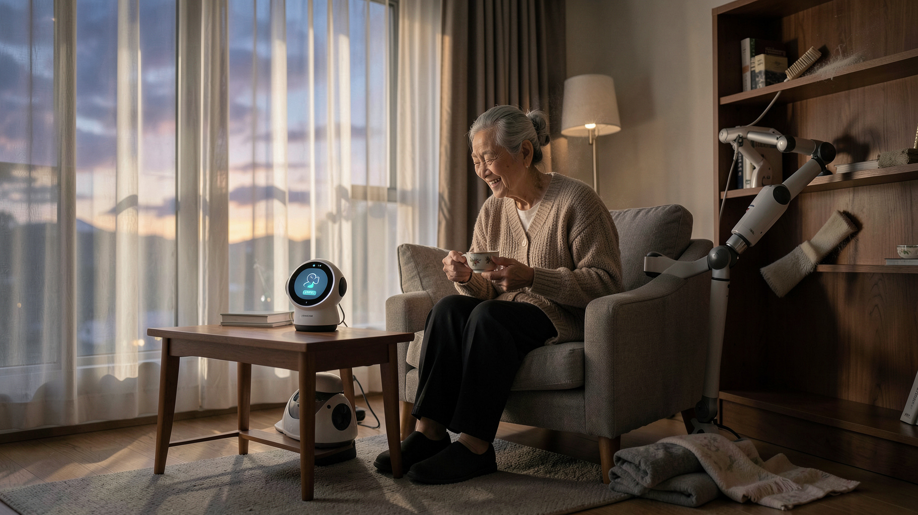 E-Homeが在宅介護AIロボット開発に着手、中国家庭用ケア市場の競争地図を読む